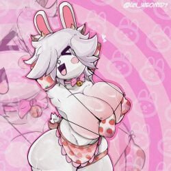 1girls 2024 anthro ass ass big_ass big_breasts big_butt bra brawl_stars breasts bunny bunny_ears bunny_girl bunny_tail colette_(brawl_stars) cony_(line) female furry huge_ass huge_breasts huge_butt open_mouth rabbit rabbit_girl supercell thick thick_thighs un_weon white_body white_hair white_skin wide_hips