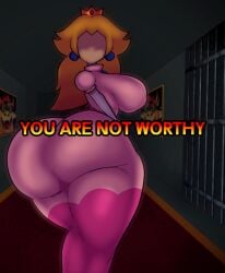 1girls ass_bigger_than_head ass_bigger_than_torso ass_focus backboob backwards big_ass big_breasts big_butt blonde_hair bowser_painting bubble_ass bubble_butt cell clothed creepypasta crown dat_ass dat_butt dumptruck_ass dumptruck_butt faceless faceless_female fat_ass fat_butt female female_only first_porn_of_character ghost ghost_girl hallway hallway_in_background huge_ass huge_butt large_ass large_butt looking_at_viewer looking_back mario_(series) massive_ass massive_butt monster monster_girl nightmare_waifu nipples_visible_through_clothing no_bra peach.exe pink_dress plump_ass plump_butt princess_peach princess_peach_ghost_(super_mario_64_b3313) round_ass round_butt royalty sketchydrawin super_mario_64 super_mario_64_(horror_games) super_mario_64_b3313 teasing thick_ass thick_thighs tight_clothing tight_dress