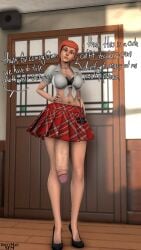 1futa 1futanari 3d ben_10 big_cock big_penis dirtymansfm futa_only futanari gwen_tennyson high_heels huge_balls huge_breasts huge_cock juicy_cock peeking_penis peeping penis penis_out red_hair school school_uniform schoolgirl sfm short_hair short_skirt slutty_outfit source_filmmaker talking_to_viewer veiny_penis visible_penis