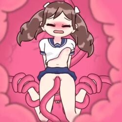 animated blue_skirt breasts brown_eyes brown_hair cum locker lovecraft_locker mp4 sound strange_girl_studio tagme tentacle tentacle_locker tentacle_sex vaginal_penetration video white_shirt