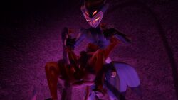 3d 3d_(artwork) anal avian bird blender blitzo_(helluva_boss) demon helluva_boss male/male owl owl_demon stolas_(helluva_boss) strikefrommidnight tagme tentacle tentacle_sex