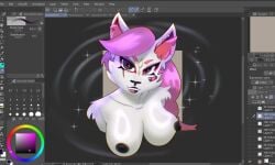 anthro big_breasts big_breasts breasts breasts chest fortnite fox furry furry_female kimiko_(fortnite)