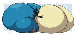 ass_expansion big_ass big_breasts breast_expansion breasts bubble_butt cleavage female furry hourglass_expansion hourglass_figure huge_ass huge_breasts hyper_ass hyper_breasts lucario pokemon pokemon_(species) puffster3 thick_thighs wide_hips