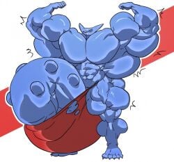 alien alien_humanoid blue blue_skin boner boris_(theboris) borisalien bulge erection male_only muscles muscular muscular_male remert ripped_clothing solo solo_male