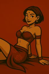 red_hair shadow_fight_2 short_hair simple_background velvet