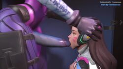 3d animated balls_deep big_penis closed_eyes d.va deepthroat face_fucking fellatio forced futa_on_female futanari grab hand_on_another's_head hands_on_another's_head head_grab huge_cock intersex irrumatio large_ass neck_bulge oral overwatch servantesnc sound source_filmmaker throat_bulge video widowmaker zenu