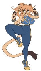 big_breasts breasts chun-li_(cosplay) female furry goya_(lucyfercomic) huge_breasts lucyfercomic tagme thick_thighs wide_hips