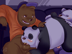 anal balls bear cartoon_network fat glitter_trap_boy grizzly_(character) grizzly_bear group group_sex ice_bear male mammal oral panda panda_(character) penis polar_bear rimming sex threesome we_bare_bears yaoi