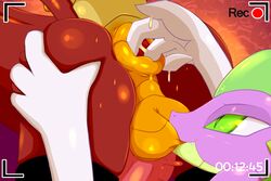 2015 anal anal_fingering anthro anus askadolesentspikewebcam ass ball_sucking balls dragon duo erection fingering friendship_is_magic garble_(mlp) girly male my_little_pony oral penis puffy_anus sex smile smooth_skin spike_(mlp) sucking text yaoi