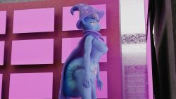 3d 3d_(artwork) abdl blender blender_(artwork) blender_cycles breasts breasts_out cape diaper diaper_fetish diaper_only drool drooling friendship_is_magic happy_trance hypnosis hypnotic_screen mind_control mlp my_little_pony scat spiral_eyes standing staring tech_control trixie_(mlp) trixie_lulamoon unaware unaware_hypnosis unicorn used_diaper wizard_hat