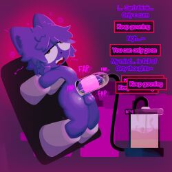 anthro axouwur bodily_fluids brainwashing breast_milking genitals gooning hi_res hypnosis lactating machine male masturbation milking_machine mind_control mind_wipe orgasm penile penis penis_milking solo visor wipe