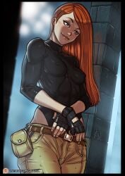 2d athletic athletic_female disney disney_channel erect_nipples female female_focus female_only fit fit_female ganassa green_eyes kim_possible kimberly_ann_possible leotard muscle_tone nipple_bulge red_hair skin_tight tagme toned toned_female