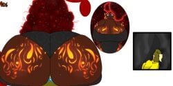 brown_hair commission dialogue doubleksauce ebony facesitting gigantic_ass gigantic_butt hair huge_ass huge_butt hyper_ass hyper_butt kk_/_doubleksauce_(artist) musk musk_clouds musky_butt ponytail red self_insert sitting_on_another sitting_on_face sitting_on_person slurping sniffable_ass sniffing sniffing_anus sniffing_ass stinky stinky_butt swasbi_(artist) swasbi_(character) sweat tagme tattoo tattoos