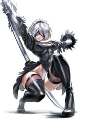 yorha 2b from nier: automata by juaagacgy