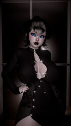 1girls 3d 4k big_breasts black_hair black_lipstick black_makeup blacked blue_eyes breasts breasts_bigger_than_head crashbanditkut curvy curvy_figure dress earrings eyeshadow female female_focus goth goth_girl hair hi_res high_resolution highres light-skinned_female light_skin lips lipstick long_hair looking_at_viewer make_up makeup mario_(series) nail_polish nails nose_piercing penis_tattoo piercing princess_peach qos qos_tattoo queen_of_spades queen_of_spades_symbol queen_of_spades_tattoo septum_piercing solo spade_tattoo super_mario_bros. thick thick_thighs thighs video_game_character video_games virt-a-mate virtamate voluptuous voluptuous_female