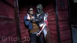 1female 1male dead_by_daylight female femdom gl1tch_3d handjob julie_(dead_by_daylight) julie_kostenko tagme the_legion video