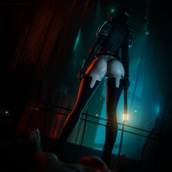 1girl1boy 3d after_anal after_sex after_vaginal anus ass combine_(half-life_series) combine_overseer_(half-life_series) cum cum_drip female half-life_(series) half-life_2 light_skin male penis schwarz_kruppzo tagme vagina