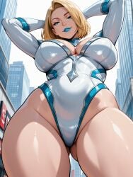 ai_generated below_view big_ass big_breasts big_butt cartoon cartoon_character cartoon_milf cartoon_mom cleavage close-up comic_character emma_frost emma_frost_(marvel_rivals) female marvel marvel_comics marvel_rivals mature_female mature_woman milf mommy mother robotkesh seductive solo solo_female superheroine teasing thick_thighs viewed_from_below wide_hips