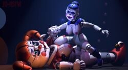 1futa 1girls 3d ballora ballora_(fnafsl) circus_baby circus_baby_(fnaf) cowgirl_position dominant dominant_female female five_nights_at_freddy's five_nights_at_freddy's:_sister_location futa_on_female futanari hair_pull intersex joeshownsfw lesbian_sex pulling_hair riding size_difference smaller_top yuri