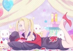 ass bare_legs blonde_hair boy deidara female femboy femdom girly goth human human_male legs light-skinned_femboy light-skinned_male light_skin long_hair looking_at_viewer male male_focus male_only naruto naruto_(series) naruto_shippuden presenting shorts small_waist smile tagme thick_thighs thighs white_body yaoi