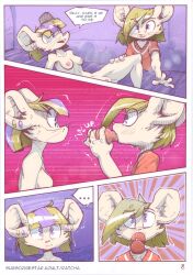 anthro brother_(lore) brother_and_sister_(lore) comic dildo dildo_in_mouth duo ear_piercing english_text female fur genitals hair hi_res incest_(lore) iris_(ratcha) male male/female mammal mouse murid murine nipples nude open_mouth oral oral_penetration penetration piercing pussy ratcha rodent sex_toy sex_toy_in_mouth sex_toy_insertion sibling_(lore) simple_background sister_(lore) skye_(ratcha) smile speech_bubble sucking_dildo text twins_(lore) vulva