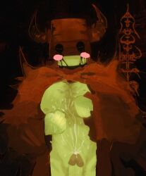 1boy 1male artist_request big_dick big_penis breasts cum devil dick doombringer doomspire_defense erection fapping fat_male large_tits larger_male male mrdoombringer nipples older_male only_male penis roblox roblox_game robloxian source_request tagme yellow_skin