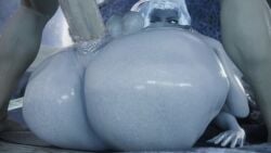 1boy 1futa 3d animated ass athletic_futanari big_breasts blue_body blue_skin breasts bubble_butt cum_bubble elden_ring four_arms fromyourmouthva futanari huge_ass huge_cock human human_penetrating light-skinned_male male male_on_futa moaning monster_on_human one_eye_closed plap_(sound) pussy ranni_the_witch rough_sex saberwolf8 sex sound tagme tdontran vaginal_penetration video white_hair witch witch_hat