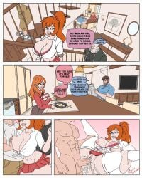 1girls 2boys 2boys1girl 2d areola areolae big_breasts big_penis borderreloaded breast_grab breasts breasts_out cleavage comic cum cum_explosion cum_in_ass cum_in_pussy cum_inside cum_on_ass diddy_blud double_penetration feet_out_of_frame female female_penetrated groping hips large_breasts large_penis leg_grab legs legs_apart legs_held_open legs_open legs_spread legs_up light-skinned_male light_skin light_skinned_female looking_pleasured male male/female male_penetrating male_penetrating_female muscular_male nail_polish naked naked_male orange_hair original_character original_characters painted_nails penetration penile penile_penetration penis penis_in_ass penis_in_pussy ponytail red_bra red_skirt school_uniform schoolgirl schoolgirl_uniform skirt skirt_lift skirt_up teenage_girl teenager thighhighs thighs tied_shirt waist white_thighhighs