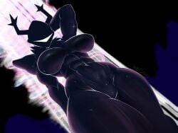 1girls 4:3 abs antlers armor black_body breasts darkner deltarune detailed digital_drawing_(artwork) digital_media_(artwork) featureless_breasts featureless_crotch female headgear helmet henry_dawg hi_res horn humanoid looking_at_viewer low-angle_view muscular muscular_female roaring_knight solo the_roaring_knight thick_thighs undertale_(series)