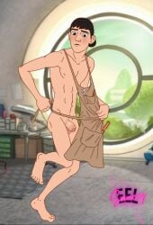 apron apron_only balls balls_under_clothes ballsack big_hero_6 big_hero_6:_the_series caught caught_in_the_act caught_naked caught_off_guard cock covering_self dick disney embarrassed embarrassed_nude_exposure embarrassed_nude_male feet foot_fetish foreskin looking_at_viewer looking_back_at_viewer male male_only naked naked_male nipples nude nude_male penis penis_out ripped_clothing saucyeel startled surprised surprised_expression tadashi_hamada uncircumcised uncircumcised_penis uncut uncut_cock uncut_penis
