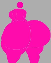 1girls artist_request ass female huge_ass source_request tagme warning_sign warning_sign_person