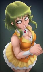 2025 ai_generated green_eyes green_hair gumi megpoid_gumi shadman_(style) shadman_homage vampiregurl vampiregurl_(artist) vocaloid
