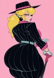 ai_generated ass booty breasts gigantic_ass lubbasdump mario_(series) massive_ass nintendo pinstripe_pattern pinstripe_suit princess_peach wide