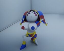 3d breasts breasts_out colored_areolae female glitch_productions otakusedits pomni the_amazing_digital_circus
