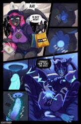 ahe_gao anthro ara_drakon bodily_fluids cervical_contact cinder_(diana) clothing comic cum cum_in_vagina cum_inside demon dragon dripping duo ejaculation eye_scar facial_scar female fluffy_void futanari genital_fluids genitals glowing glowing_cum glowing_genitalia glowing_nipples glowing_penis glowing_vulva herm heterochromia hi_res horn humanoid intersex intersex/female looking_pleasured magic markings mythological_creature mythological_scalie mythology nipples non-euclidean_sex penis portal_sex public public_sex public_use pussy scalie scar sex smile smirk speech_bubble streetwear text thinking_with_portals unusual_bodily_fluids unusual_cum unusual_genital_fluids vaginal_fluid_drip vaginal_fluids vaginal_fluids_on_penis vulva wings x-ray_view