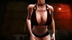 asian asian_female brothel brown_bra dance denim_bottomwear denim_shorts digital_extremes_(2k_games) female forced_prostitution hooker human_trafficking male prostitution sitting slave smoke sofa strip_dance stripper the_darkness_2_(2007) twintails