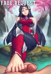 ai_generated below dm4freeairequests feet femdom foot_focus footjob from irelia_xan league_of_legends looking_at_viewer penis pov precum waterfall