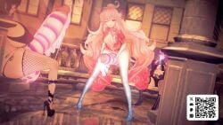 1girls 2futas 3d after_sex aisha_(elsword) aisha_landar big_penis bikini bodysuit cum cum_in_mouth elsword female futanari huge_cock hyper_penis implied_sex intersex koikatsu laby_(elsword) lipstick lipstick_mark lipstick_on_penis nisha_(elsword) outdoors self_upload sitting tagme vostrumdeus
