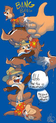 anthro chip chip_'n_dale_rescue_rangers dale disney furry looqdrake male_only penis testicles