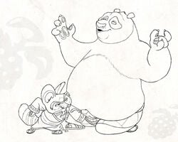 anthro blackberry_dragon dreamworks furry kung_fu_panda kung_fu_panda_(movie) male_only master_shifu paramount_pictures po tagme