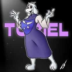 breasts female goat lord_sarloc milf monster toriel undertale