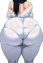 1girls ai_generated alternate_ass_size back_view facing_away female female_only gigantic_ass jujutsu_kaisen kimono massive_ass pantylines tagme te utahime_iori voluptuous_female