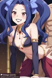 ai_generated black_lipstick blue_eyes dancer_outfit doggy_style melty_q_melromarc patreon red_eyes tate_no_yuusha_no_nariagari twintails