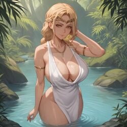 1girls ai_generated amber_eyes ass blonde_female blonde_hair blonde_hair_female breast breasts cleavage curvaceous curvaceous_body curves curvy curvy_body curvy_female curvy_figure curvy_milf deviantart dress elden_ring exposed_ass exposed_breast exposed_breasts exposed_butt female female_only hourglass_figure inner_sideboob light-skinned_female light_skin milf okosumo orange_eyes queen queen_marika_the_eternal seductive seductive_eyes seductive_gaze seductive_look seductive_mouth seductive_pose sideboob solo solo_female voluptuous voluptuous_female watermark white_dress yellow_eyes