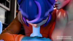 2girls 3d 3d_animation animated bestiality blizzard_entertainment fellatio guided_fellatio juno_(overwatch) kiriko_(overwatch) kitsune_(overwatch) makeup oral overwatch overwatch_2 sinlesscelery sound sucking_penis tagme two_tone_hair video zoophilia