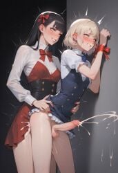 2futas against_wall ai_generated anal anal_orgasm anal_sex balls blush bottomless bottomless_futanari breasts choker clenched_teeth clothed_sex clothes_lift cum cum_inside cum_overflow cumming cumming_from_anal_sex cumming_together cumshot dark_cultist dickgirl dress duo ejaculation_while_penetrated erect_penis erection eyes_rolling_back from_side futa_on_futa futa_only futa_sans_pussy futa_with_futa futadom futanari futanari_penetrated futanari_penetrating futasub grin hands-free hands_behind_back hands_tied_behind_back handsfree_ejaculation huge_cumshot leaning_forward long_hair looking_at_partner looking_pleasured no_panties orgasm orgasm_face partially_clothed penis self_upload sex sex_from_behind short_hair side_view small_ass smile smirk standing standing_sex thigh_strap thrusting trembling