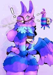 ass ass_focus breasts breasts_out fortnite fortnite:_battle_royale llama_(fortnite) loot_llama sketchy_protogen