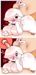 1boy1girl 1girl1boy anthro anthro_only ass big_breasts blush blushing blushing_female brawl_stars breasts breasts_out bunny bunny_girl butt choker colette_(brawl_stars) comic_page cony_(line) cum cum_in_pussy cum_inside female/male heart-shaped_pupils heart_eyes kiut_arts male/female naked naked_female naked_male nude nude_female nude_male open_mouth penetration penis penis_in_pussy sex tongue tongue_out vaginal_penetration white_body white_hair white_skin