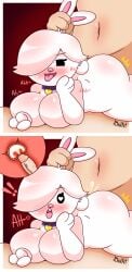 1boy 1boy1girl 1girls anthro anthro_only ass big_breasts blush blushing blushing_female brawl_stars breasts breasts_out bunny bunny_girl butt choker colette_(brawl_stars) comic_page cony_(line) cum cum_in_pussy cum_inside female female/male heart-shaped_pupils heart_eyes kiut_arts male male/female naked naked_female naked_male nude nude_female nude_male open_mouth penetration penis penis_in_pussy sex tongue tongue_out vaginal_penetration white_body white_hair white_skin