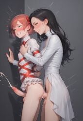2futas against_wall ai_generated anal anal_orgasm anal_sex balls blush bottomless bottomless_futanari breasts choker clenched_teeth clothed_sex clothes_lift cum cum_inside cum_overflow cumming cumming_from_anal_sex cumming_together cumshot dark_cultist dickgirl dress duo ejaculation_while_penetrated erect_penis erection eyes_rolling_back from_side futa_on_futa futa_only futa_sans_pussy futa_with_futa futadom futanari futanari_penetrated futanari_penetrating futasub grin hands-free hands_behind_back hands_tied_behind_back handsfree_ejaculation huge_cumshot leaning_forward long_hair looking_at_partner looking_pleasured no_panties orgasm orgasm_face partially_clothed penis self_upload sex sex_from_behind short_hair side_view small_ass smile smirk standing standing_sex thigh_strap thrusting trembling